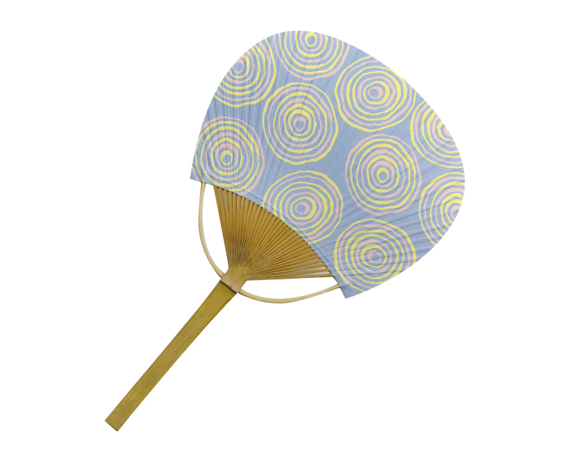 【新企画】SI-64(US22-21) みず輪 平竹小型うちわ【名入れ 無印50本から】