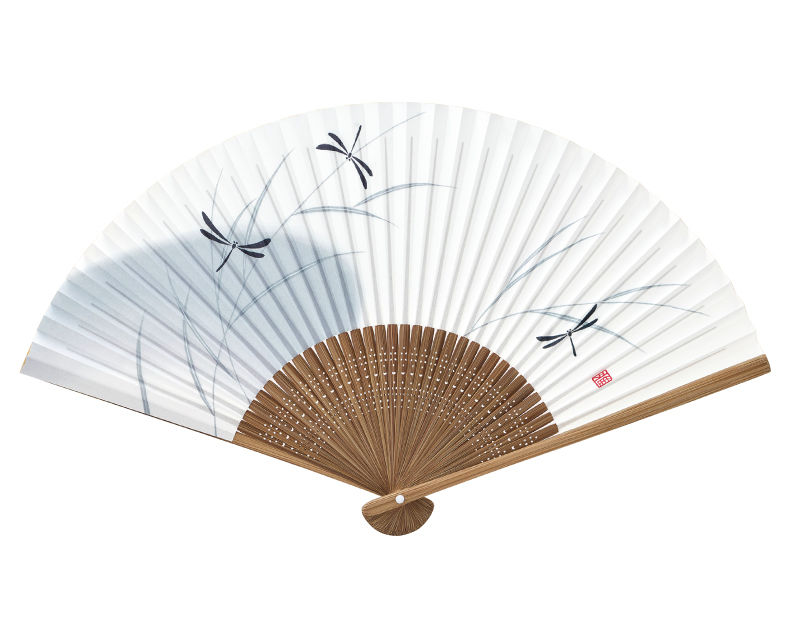 【新企画】NK-208 蜻蛉 唐木扇子 紳士・メンズ用【扇子 名入れ 無印30本から】