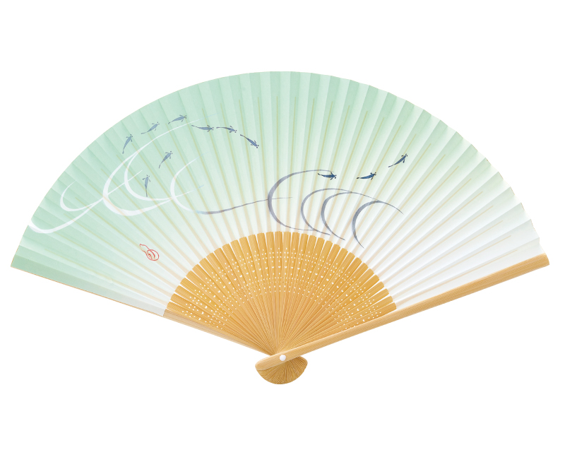 【新企画】NK-206 目高 白竹扇子 紳士・メンズ用【扇子 名入れ 無印30本から】