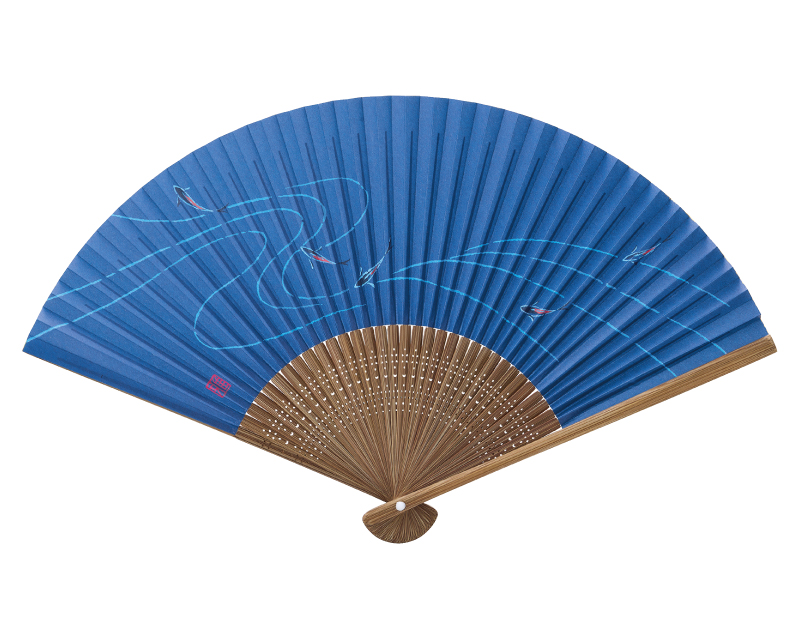 【新企画】NK-207 流水鮎 唐木扇子 紳士・メンズ用【扇子 名入れ 無印30本から】