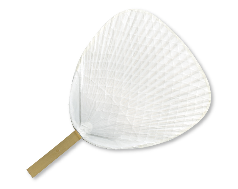 【新企画】KG-A-7 両面無地 昭和元 白うちわ 渋うちわ【無印 小売5本から】