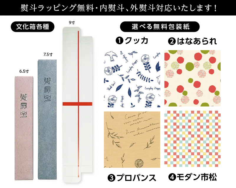 【扇子・桐箱レーザー名入れ 5本から】FU-551 白竹中彫 パール地 金魚 絵付扇子 婦人・レディース用-10