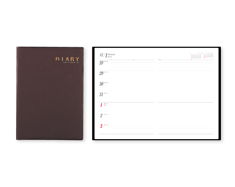 2027年 SG-912 文字C【10部から名入れ対応 ビジネス手帳：カレンダー】