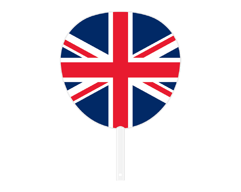 FU-7085 イギリス 国旗ジャンボうちわ【無印 小売1本から】