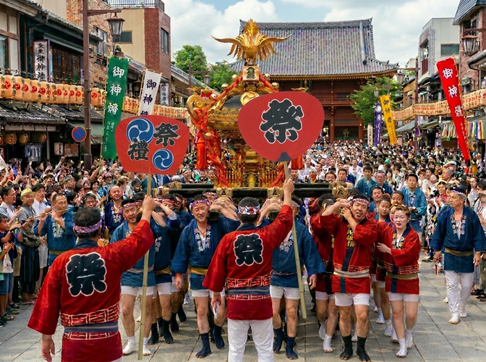 お祭り・神輿用のおしゃれな大うちわ（全18種類、1本から小売販売中）