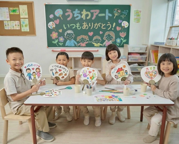 創作活動・手作り用。両面無地うちわと業務用の渋うちわ